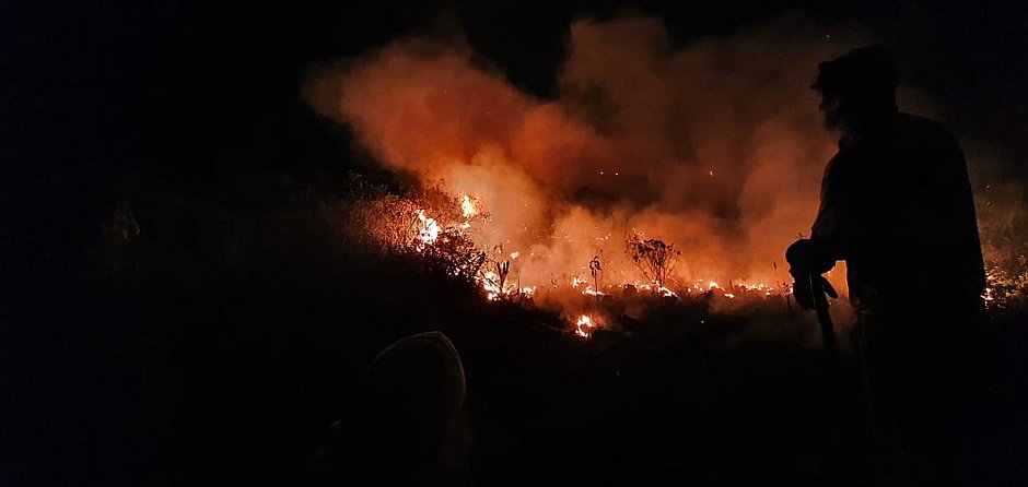 Chapada Diamantina: Incêndio de grandes proporções atinge Mucugê e Andaraí